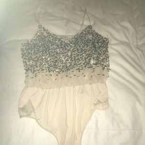 2 sequin asos body tops